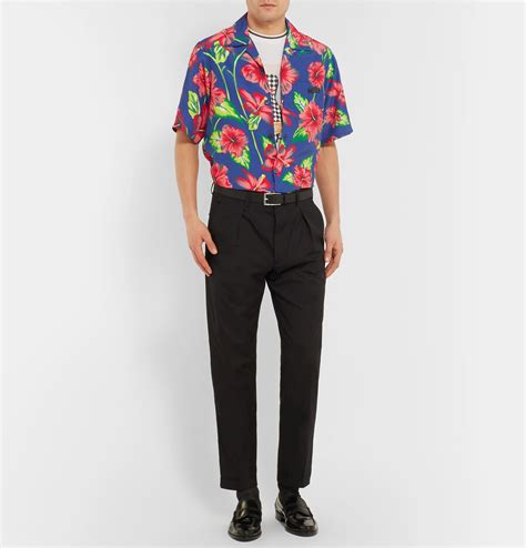 Prada Camp Collar Shirt 